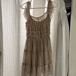 Altar'd State Cream Floral Mini Dress